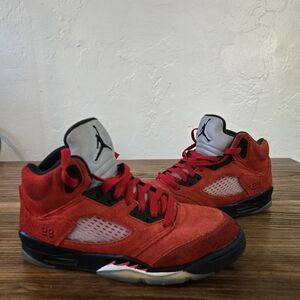 Air Jordan 5 Raging Bull Retro Size 7Y GS Red Black Sneakers 440888-600
